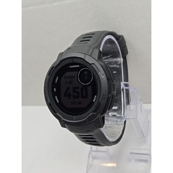 Garmin Instinct 2 Rugged GPS Outdoor Smartwatch Graphite 48mm Tested Works - Picture 2 of 11